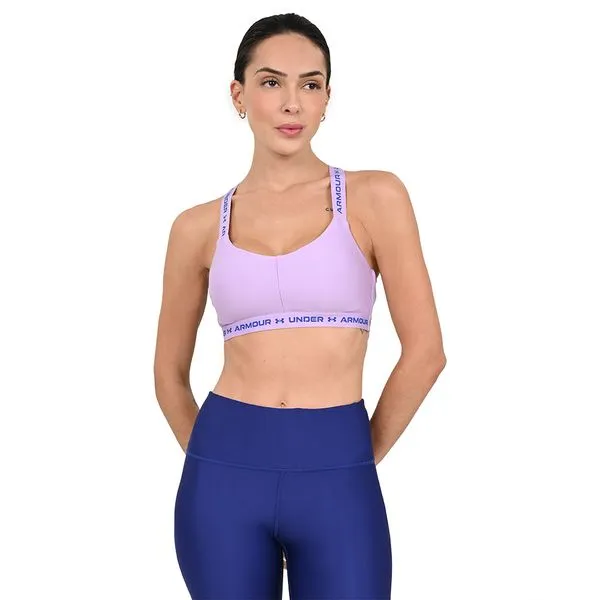 Top de Treino Feminino Under Armour Crossback Low M Roxo