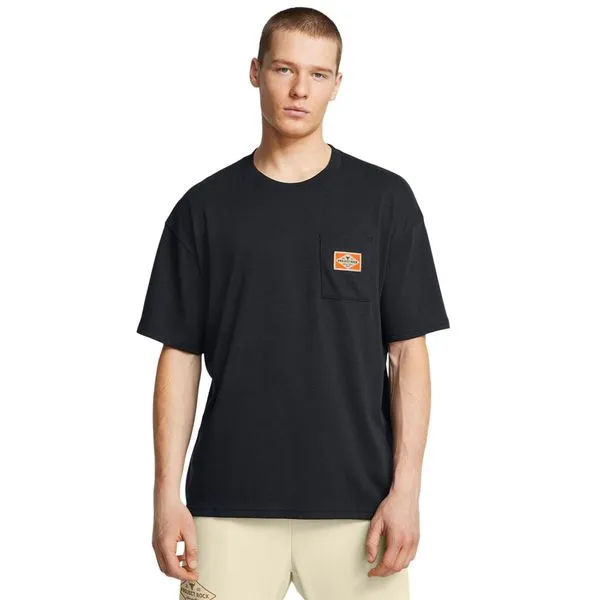 Camiseta de Treino Masculina Under Armour Project Rock Tools Of The Trade Pocket M Preto