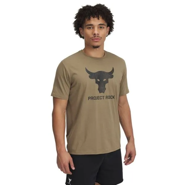 Camiseta Sportstyle Under Armour Project Rock Brahma Bull Masculina M Bege