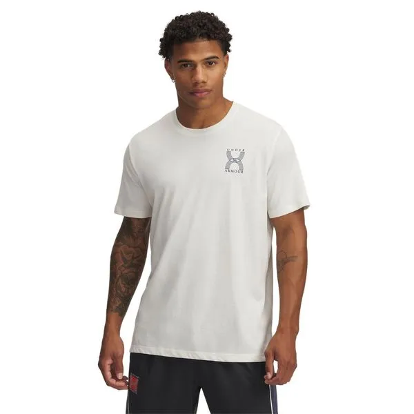 Camiseta de Corrida Under Armour Run 96 Masculina GG Bege