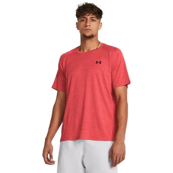 Camiseta de Treino Masculino Under Armour Tech Textured P Vermelho