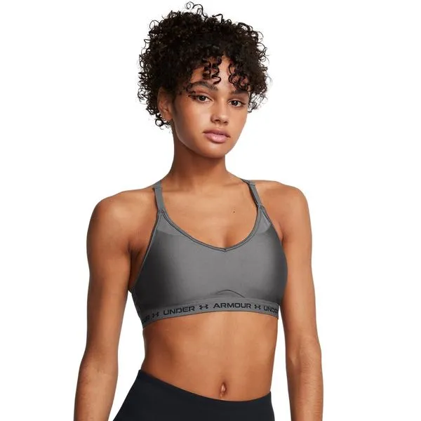 Top de Treino Feminino Under Armour Crossback Low M Cinza