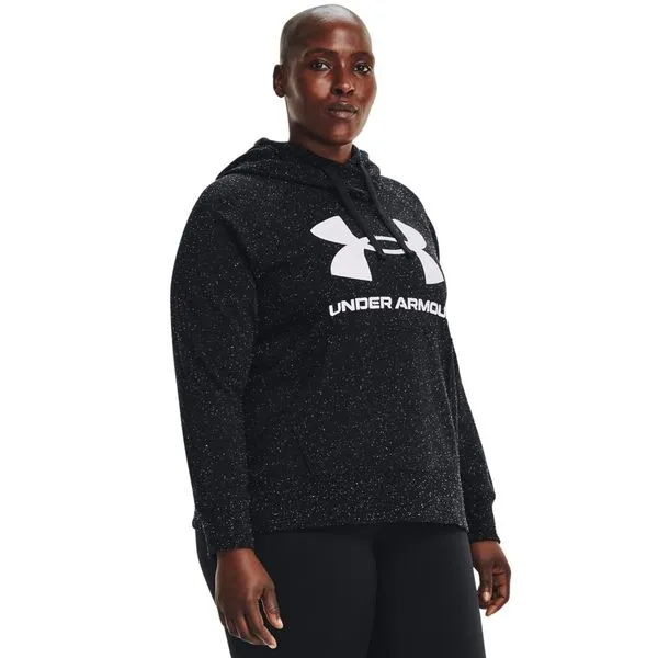 Moletom de Treino Plus Size Feminino Under Armour Rival Fleece G2 Preto