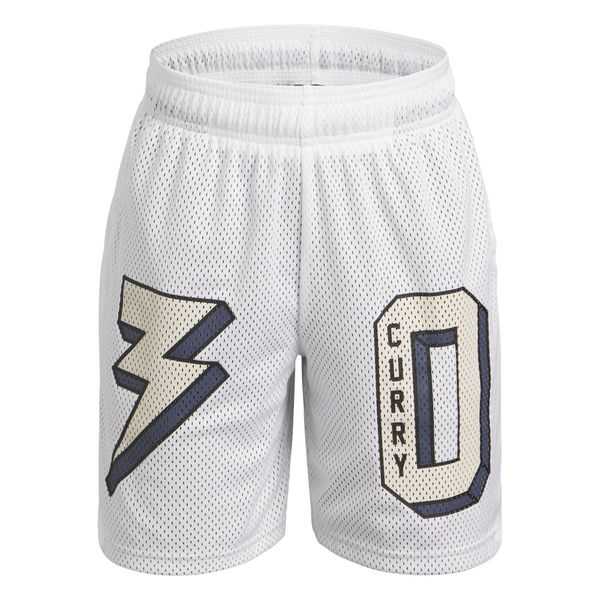Shorts de Basquete Under Armour Curry Sig Infantil 10 Branco