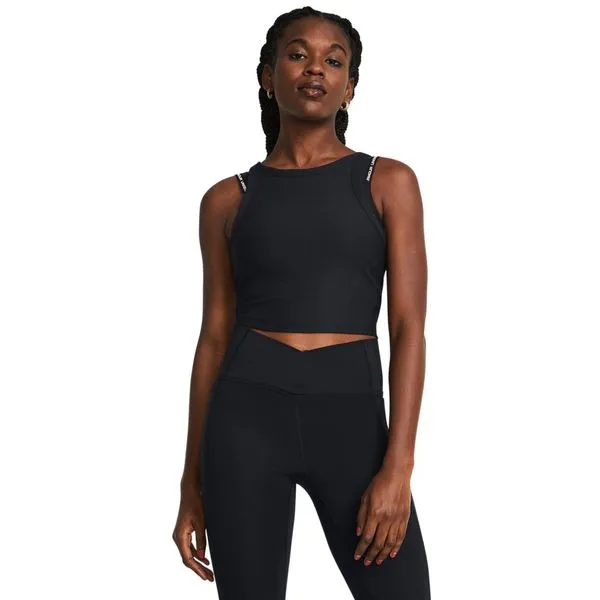 Regata de Treino Feminina Under Armour Meridian Cropped G Preto