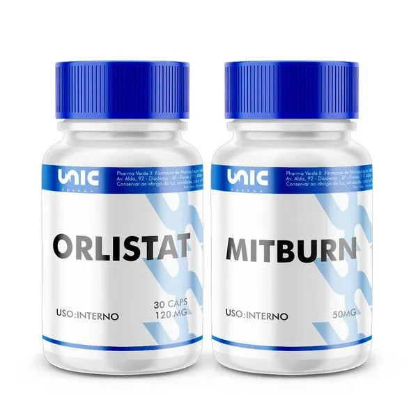Orlistat 120Mg + Mitburn 50Mg -A Revolução Do Emagrecimento - 30Caps (Cada)
