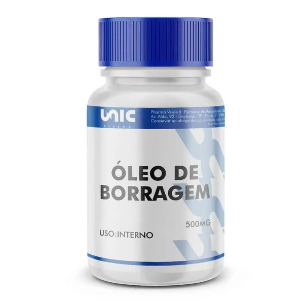 Óleo de borragem 500mg 30 Cápsulas