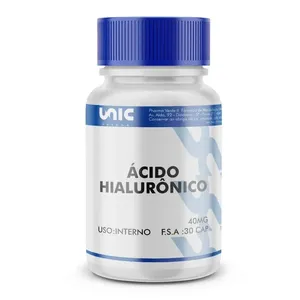 Ácido hialurônico 40mg 30 Cápsulas