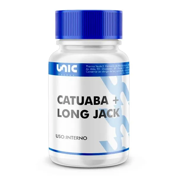 Catuaba 200Mg + Long Jack 500Mg - 60 Doses