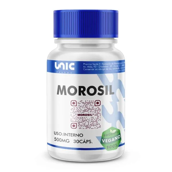 Morosil 500mg Vegan 30 cápsulas com selo de autenticidade
