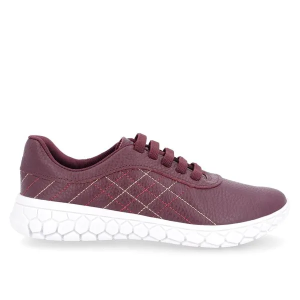 Tênis Roxo Couro Detalhe Matelassê 40