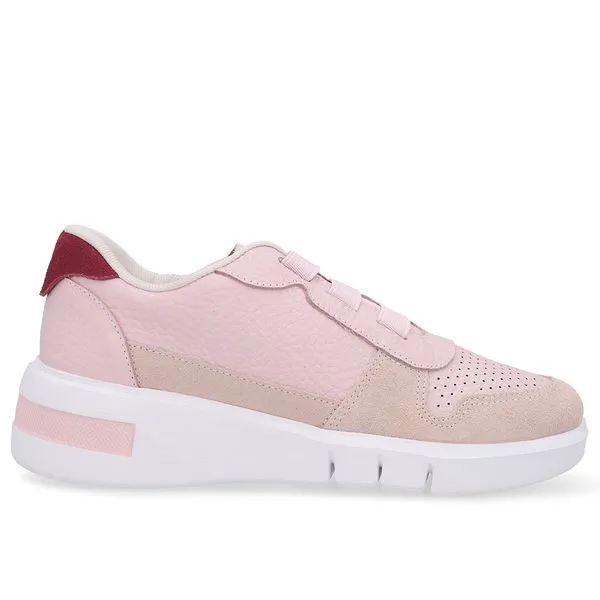 Tênis Casual Couro Rosa 36