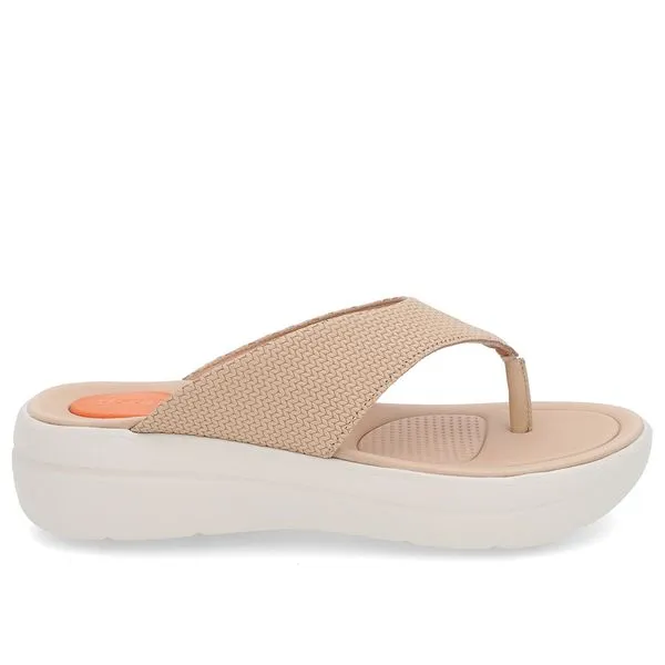 Chinelo Básico Couro Bege Liso 37