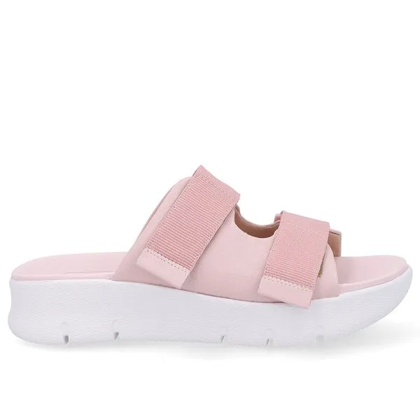Tamanco Duas Tiras Couro Rosa 38