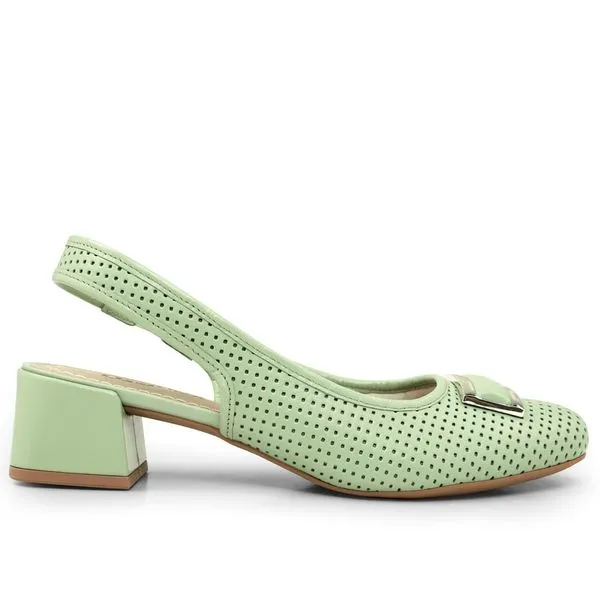 Scarpin Slingback Bloco Hortelã 36