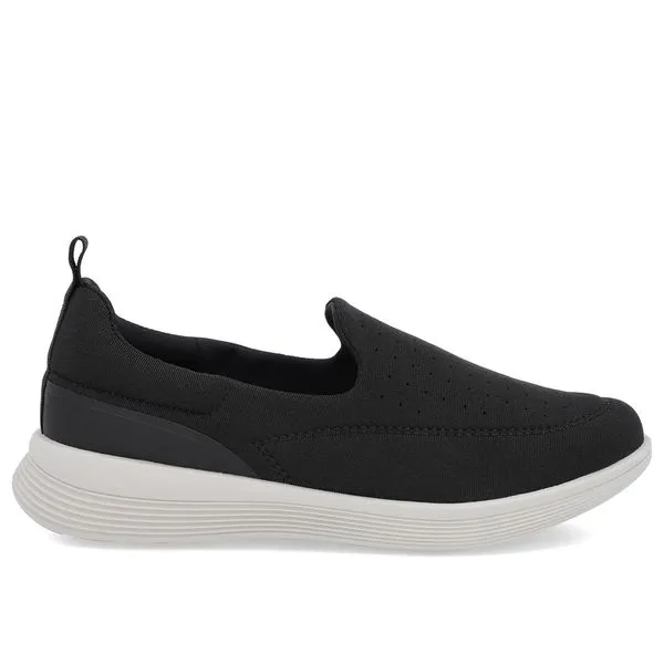 Tênis Básico Preto Elastano Furos 35
