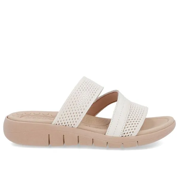 Tamanco Sem Salto Tricot Branco Marfim 37