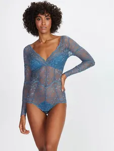 Body Manga Longa com Bojo Removível Pétala GALAXIA XG