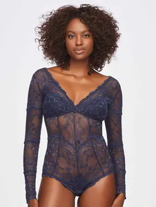 Body Manga Longa com Bojo Removível Pétala MARITIMO M