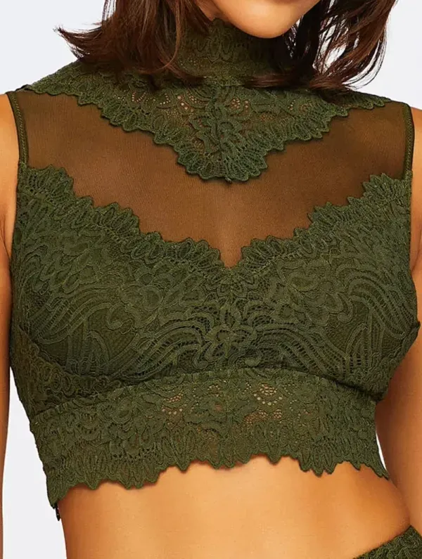 Cropped Leve Com Bojo Removível Luxe DEEP GREN M
