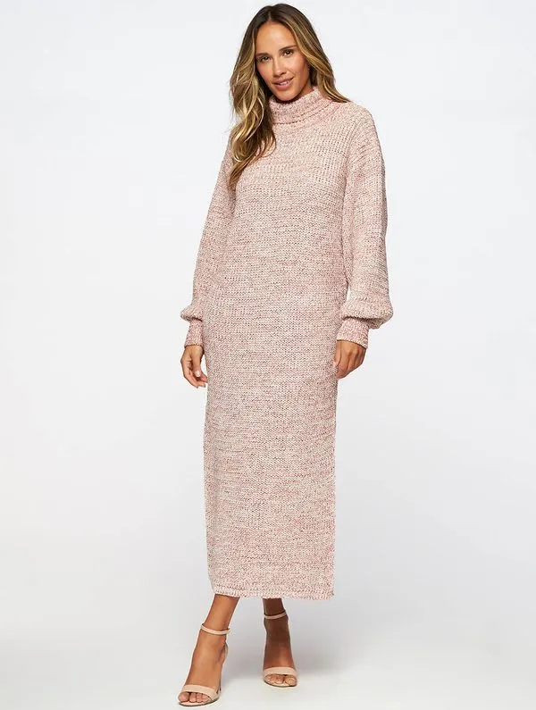Vestido Midi Tricot Shine Atelier OFF P