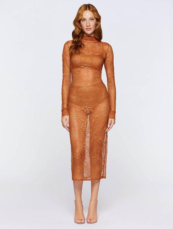Vestido Midi Noir CONHAQUE P