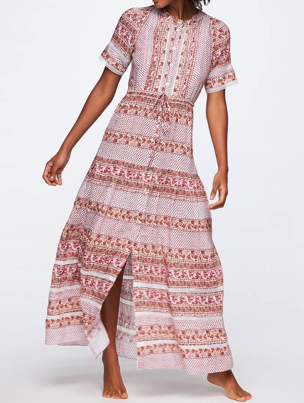 Vestido Longo Estampado Jardim BAROLO G