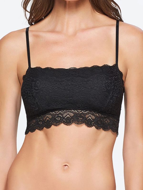 Top Faixa Leve Delicate PRETO M
