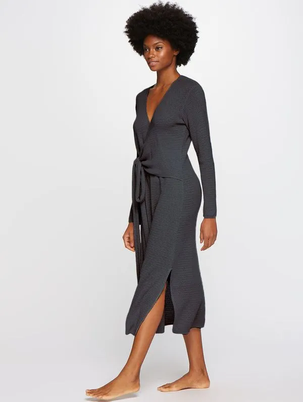 Vestido Midi Tricot GRAFITE P