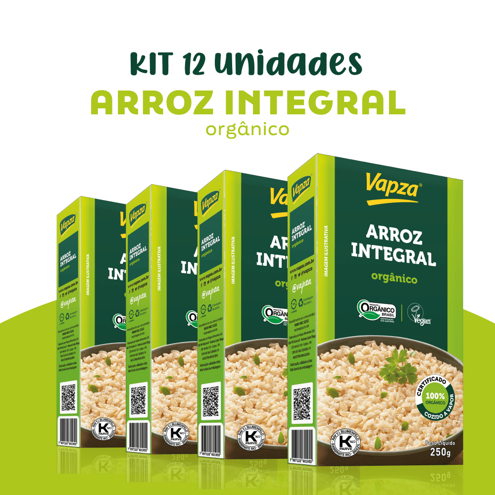 Arroz Integral Orgânico 250G Vapza