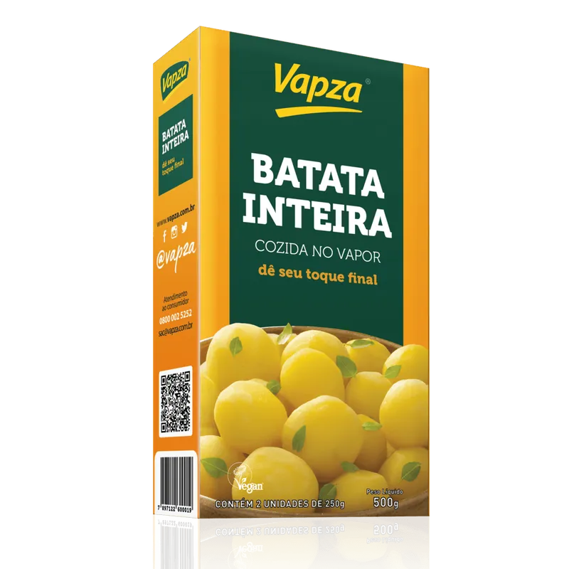 Batata Inteira Cozida no Vapor 500G Vapza
