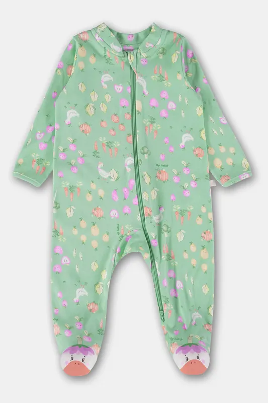Macacão para Bebê Unissex em Suedine Comfy (Verde) Up Baby