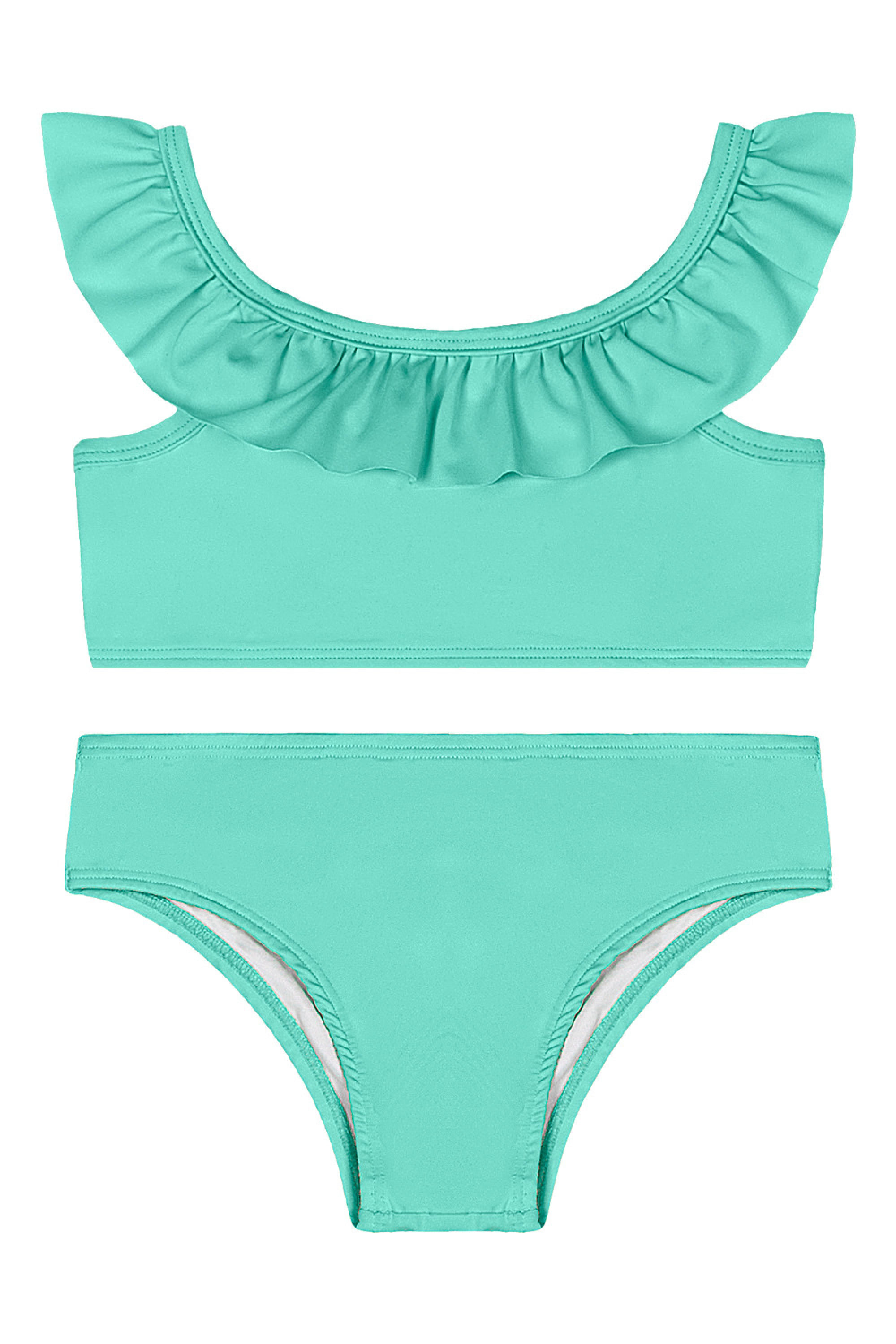 Biquíni Infantil em Malha Lisa UV DRY Forrados (Verde) Quimby