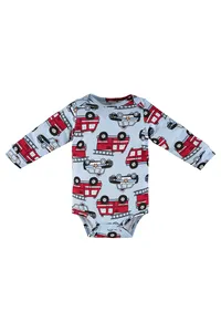 Body Manga Longa em Suedine para Bebês (Azul Claro) Up Baby