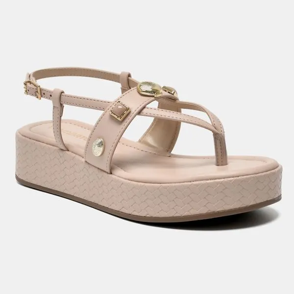 Sandália Plataforma Rosa 312-009-01 40