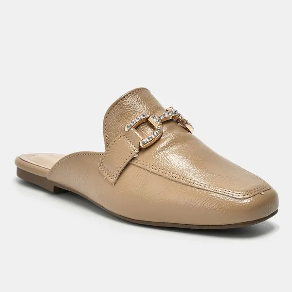 Tamanco Mule Bege 124-001-01 34