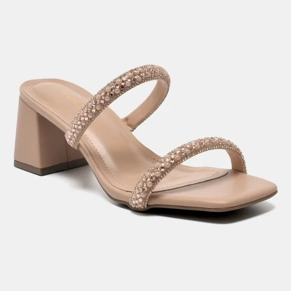 Sandália Salto Médio Creme 171-027-01 39