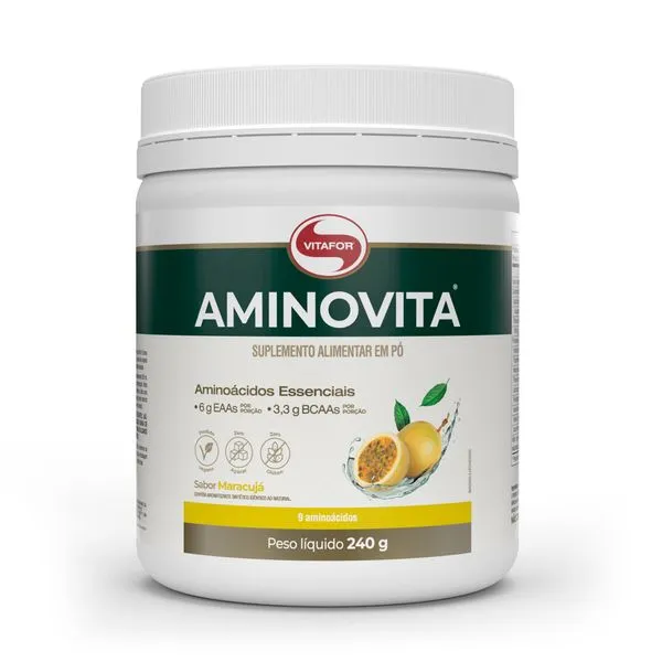 AMINOVITA® Sabor Maracujá 240g Aminovita® – 240g –Maracujá