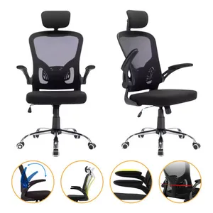 Cadeira de Escritorio Presidente Reclinavel Home Office Até 150kg Giratória Apoio Braço Encosto Cabeça Suporte Coluna