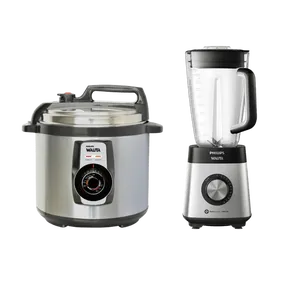 Panela de Pressão Elétrica + Liquidificador Inox Philips Walita