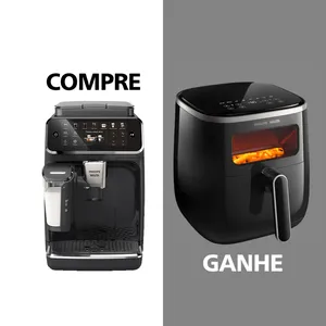Compre Cafeteira Espresso Superautomática Série 4000 Ganhe Fritadeira Airfryer com visor Série 3000