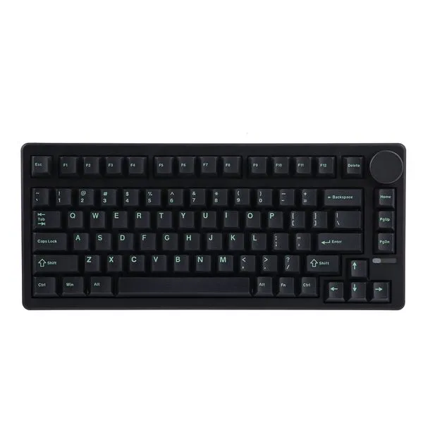 Teclado Mecânico Epomaker QK81 - Black Green (Switch Wisterial Linear)