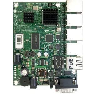 Roteador MikroTik Routerboard RB450Gx4 (5x LAN, 680MHz CPU, 256MB RAM, RouterOS L5)