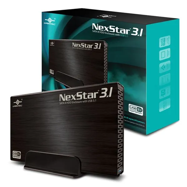 Gaveta Externa 3.5pol SATA > USB3.1 Vantec NexStar 6G - Preta - NST-370A31-BK