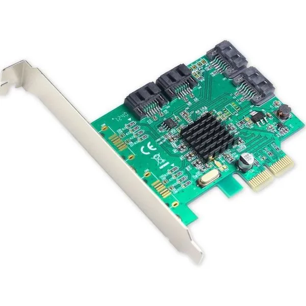Controladora SATA RAID - PCI-E - Iocrest - SI-PEX40057 - 4 canais