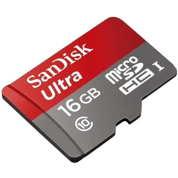Cartão de memória - microSDHC - 16GB - Sandisk Ultra - SDSDQUAN-016G-G4A