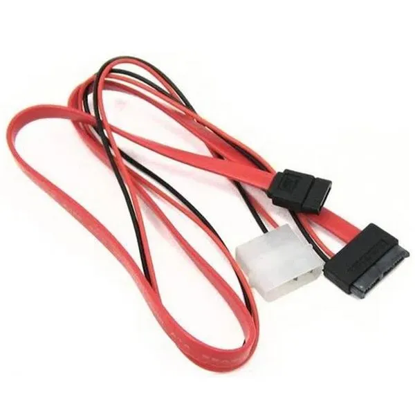 Cabo Adaptador de Dados/Energia - SATA > SATA Slim - 30cm