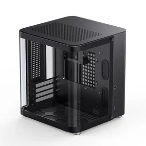 Gabinete ITX/M-ATX - JONSBO TK-1 (Vidro lateral, USB-C) - Preto