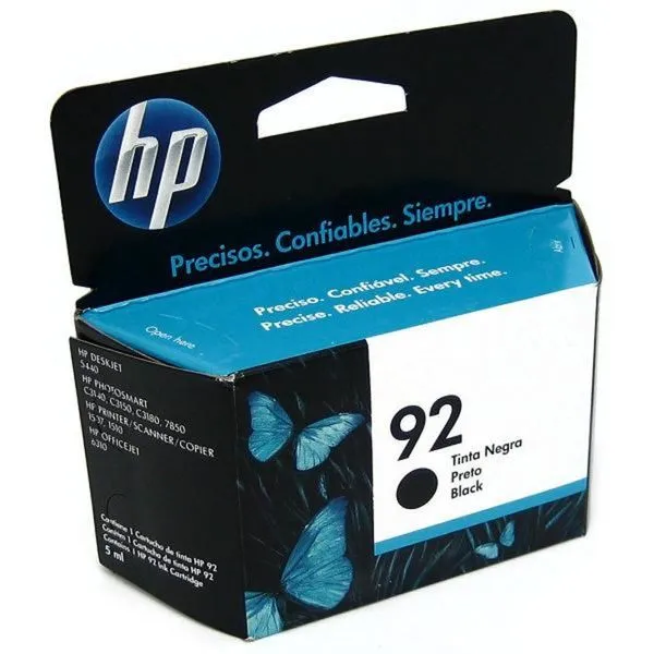 Cartucho de Tinta - HP 92 - Preto - C9362WB