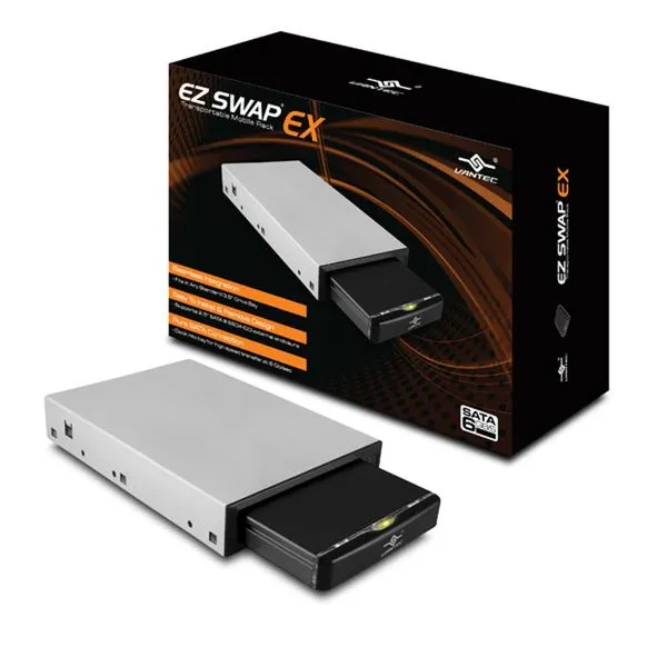 Gaveta Interna EX-SWAP 2.5 > 3.5pol - USB3.0 - Vantec - MRK-253ST-BK (Full Kit)